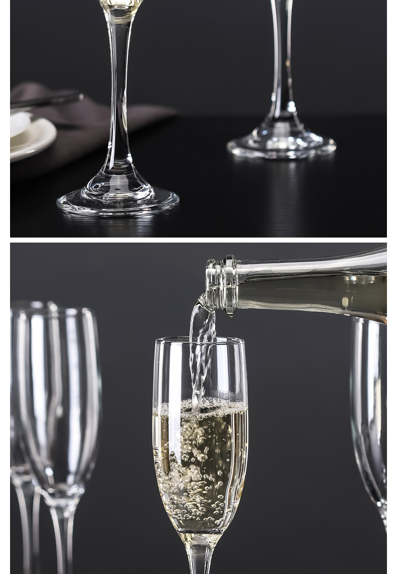 Creative wine cocktail glass, flute tall glass, transparent soda-lime red wine glass, glass sparkling wine glass, champagne glass pic 8
