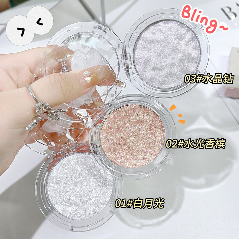 JONBOS Light-sensitive Three-dimensional High-Gloss Powder Facial Brightening Fine Flash Chameleon Soft and Glutinous Mashed Potatoes High-gloss Cream pic 5
