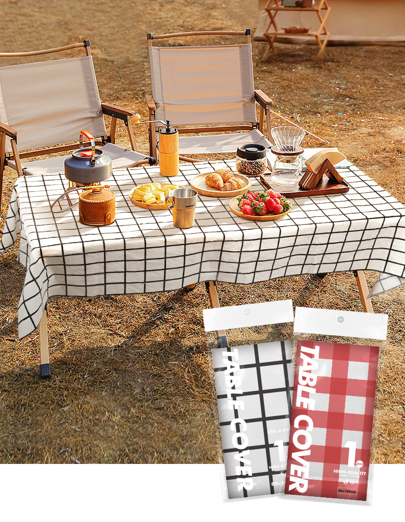 Wholesale of disposable tablecloths, outdoor convenient camping thickened picnic MATS, waterproof and oil-resistant rectangular stone tablecloths pic 16