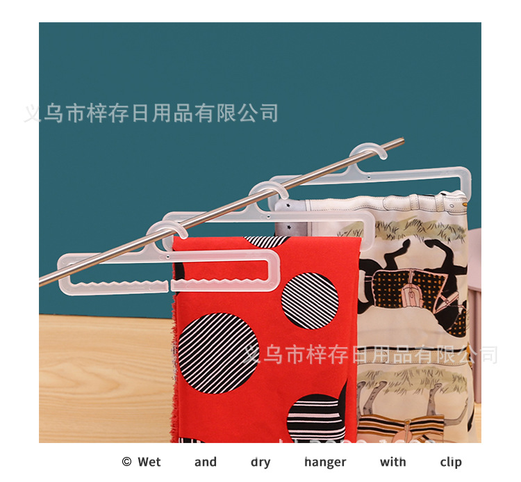Factory direct sales and wholesale of plastic hooks, wavy opening scarf racks, towel hooks, silk scarves, supermarket display clothes hanger hooks pic 9