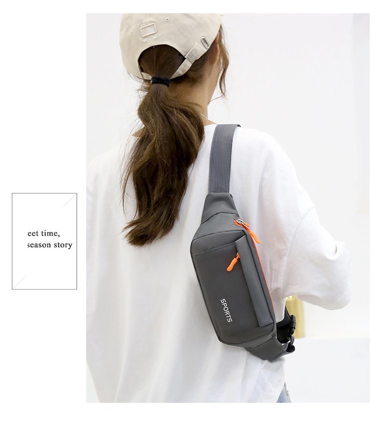 印字定LOGO腰包 休闲胸包运动手机零钱旅行骑行跑步健身收纳小包详情16