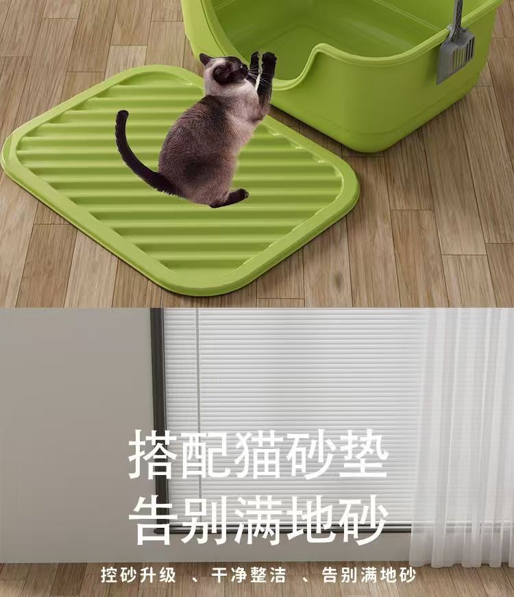 Cat litter box, extra-large anti-splash cat toilet, kitten bathtub, open cat toilet, factory direct sales, cross-border consignment pic 4