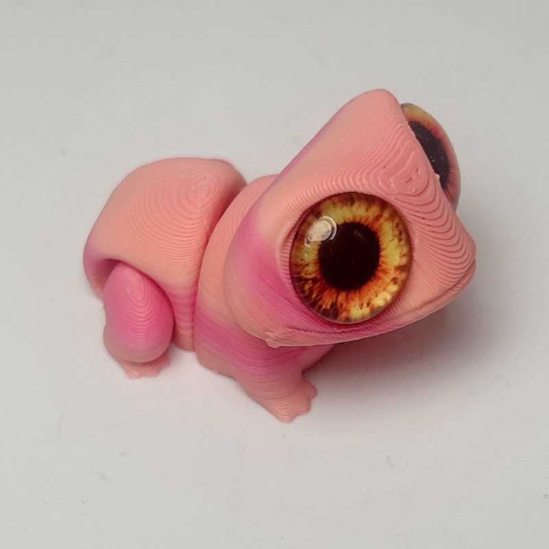 3D打印可爱大眼蛙守宫蛙摆件关节仿真眼睛迷你青蛙玩具礼物跨境详情16