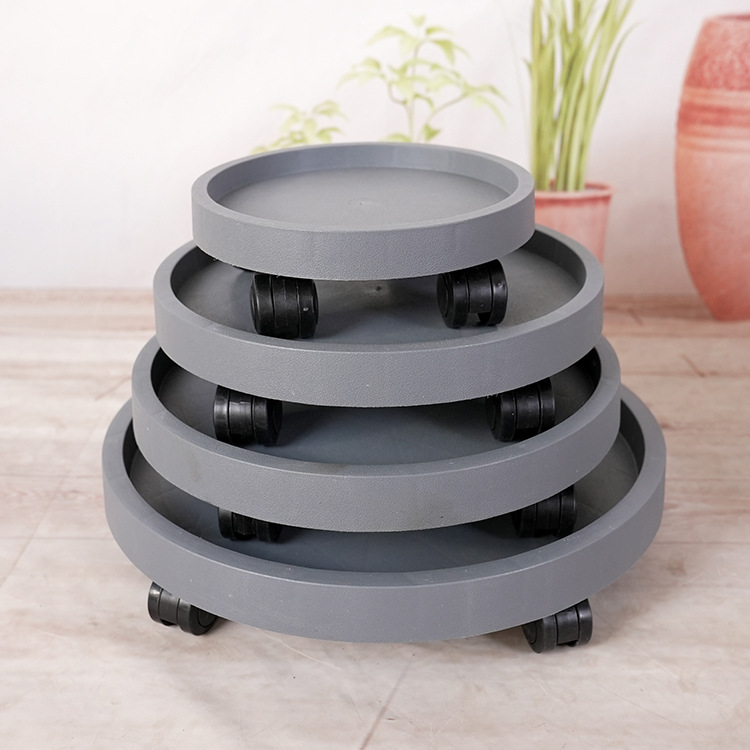 花盆托盘有轮万向轮底托树脂花盆底座可移动带滚轮加厚花盆托盘详情22