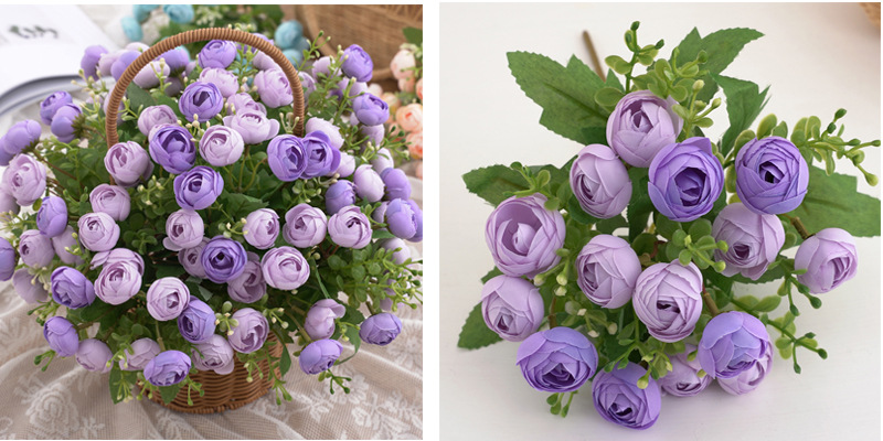 仿真花茶苞牡丹玫瑰多款绢花装饰家居婚庆花艺园配材配景摄影道具详情16