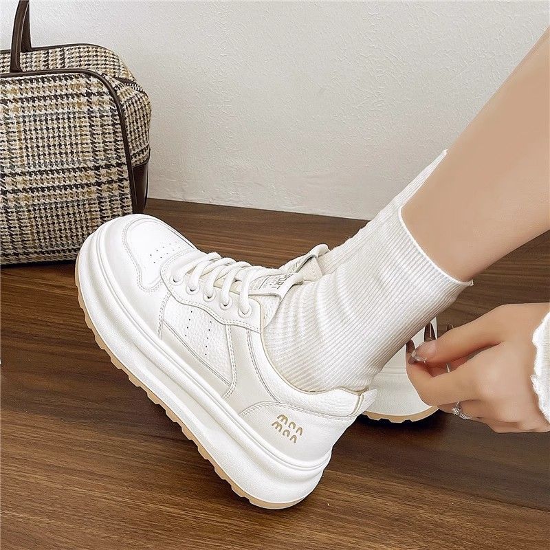 头层牛皮～真皮厚底小白鞋女鞋子百搭板鞋2025新款透气休闲运动鞋详情19