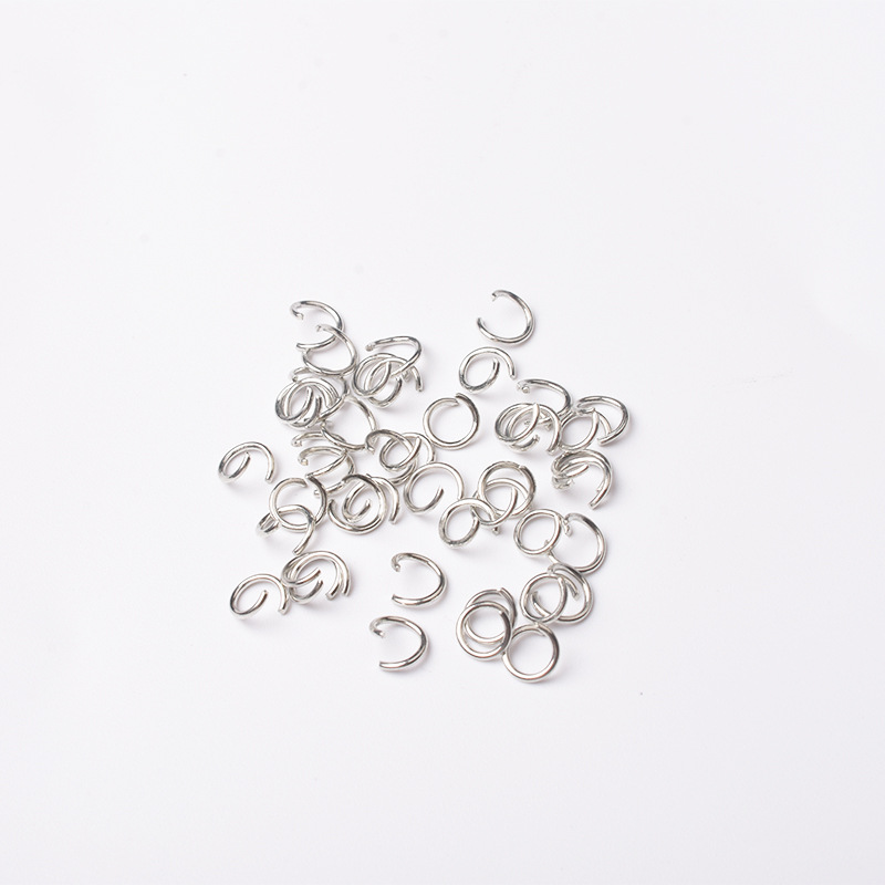 Cross-border exclusive supply of open rings, hanging rings, single rings, hand-connected rings, jewelry accessories, connecting rings, iron rings, open rings wholesale pic 4
