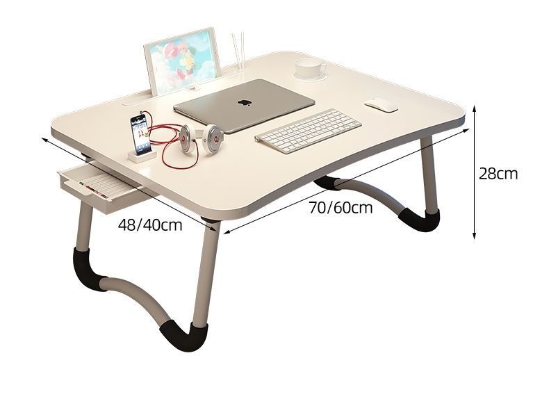 可折叠床上书桌宿舍小桌子学生学习桌坐地懒人折叠桌 家用简约小书桌宿舍学生学习写字小桌板详情8