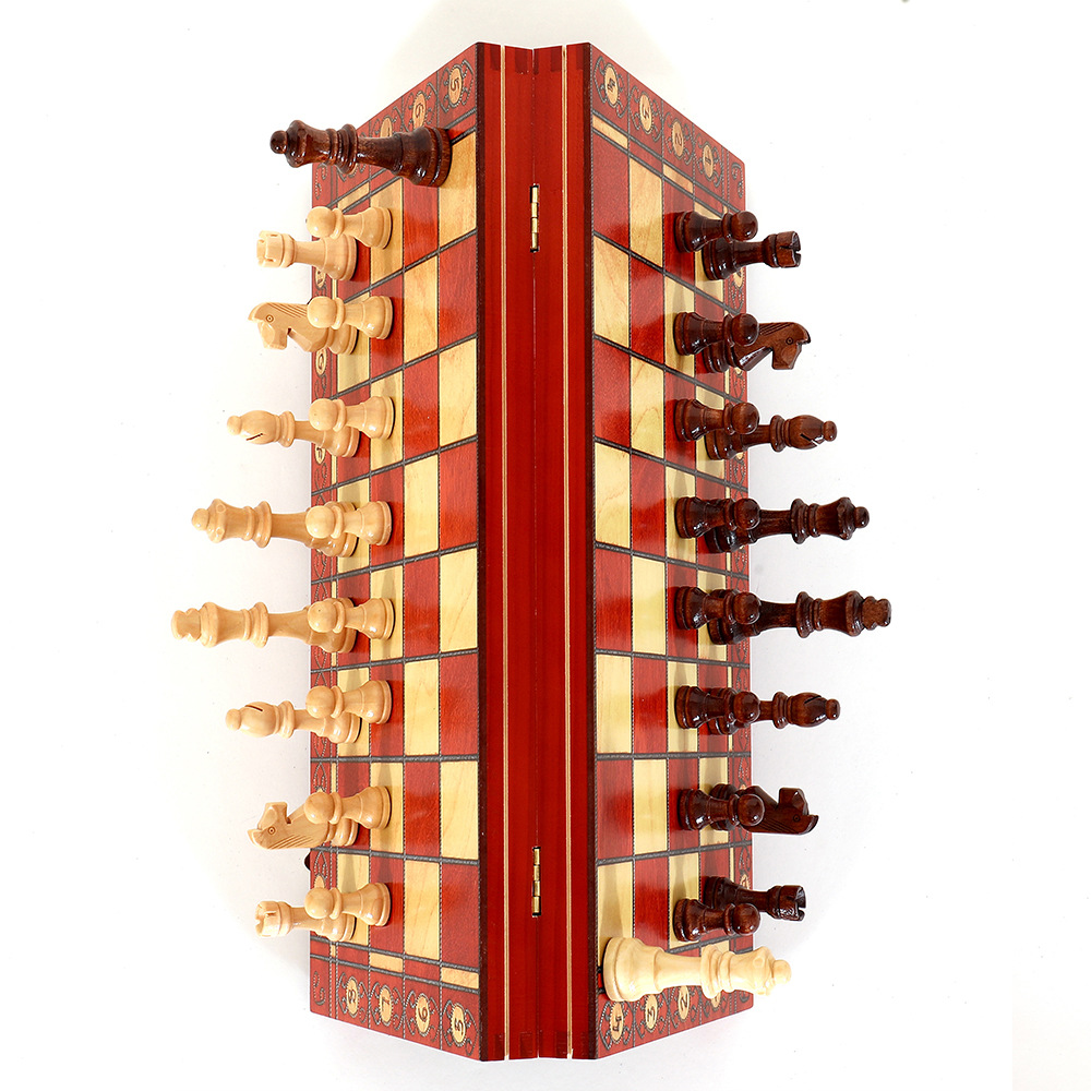 新款磁性国际象棋木质可折叠专业级棋牌桌游玩具厂家跨境详情10