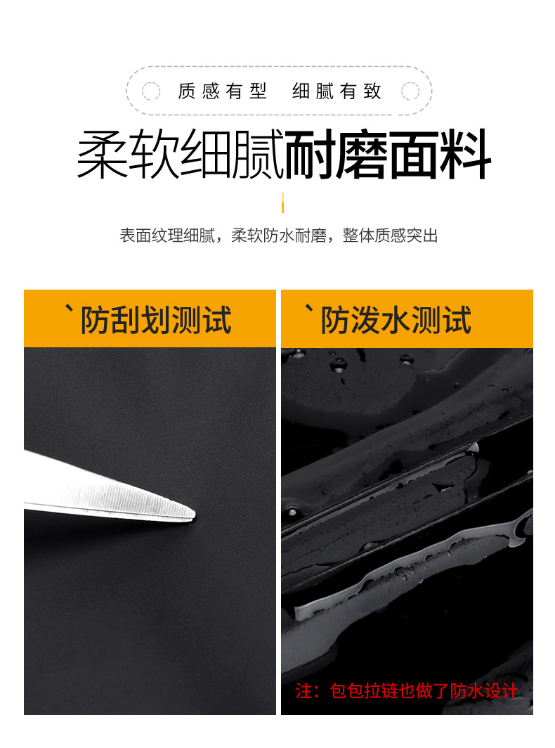 跨境新品上市时尚质感双肩包男士跨境学生书包休闲电脑包背包详情17