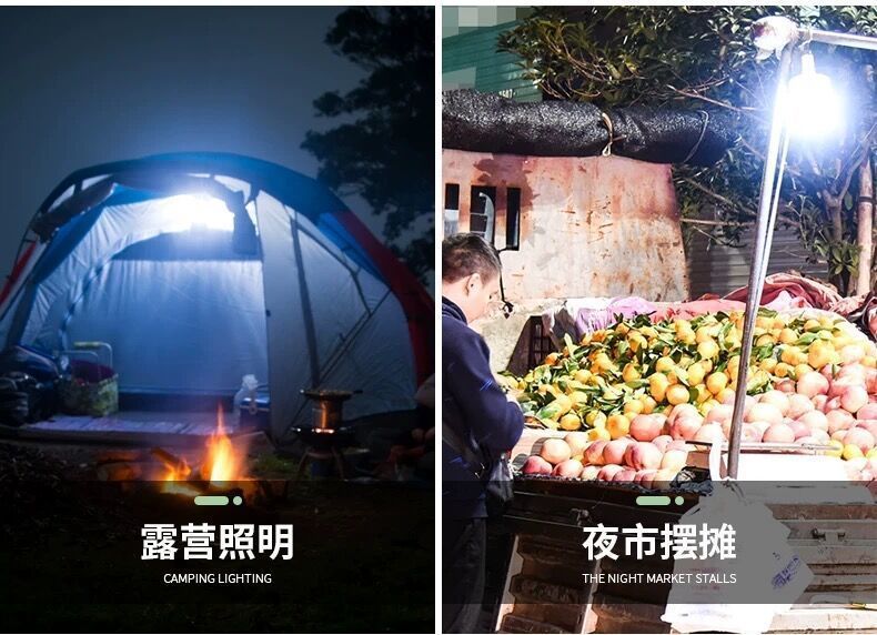 USB充电灯泡停电应急照明灯家用式移动超亮户外led夜市摆摊地摊灯详情12