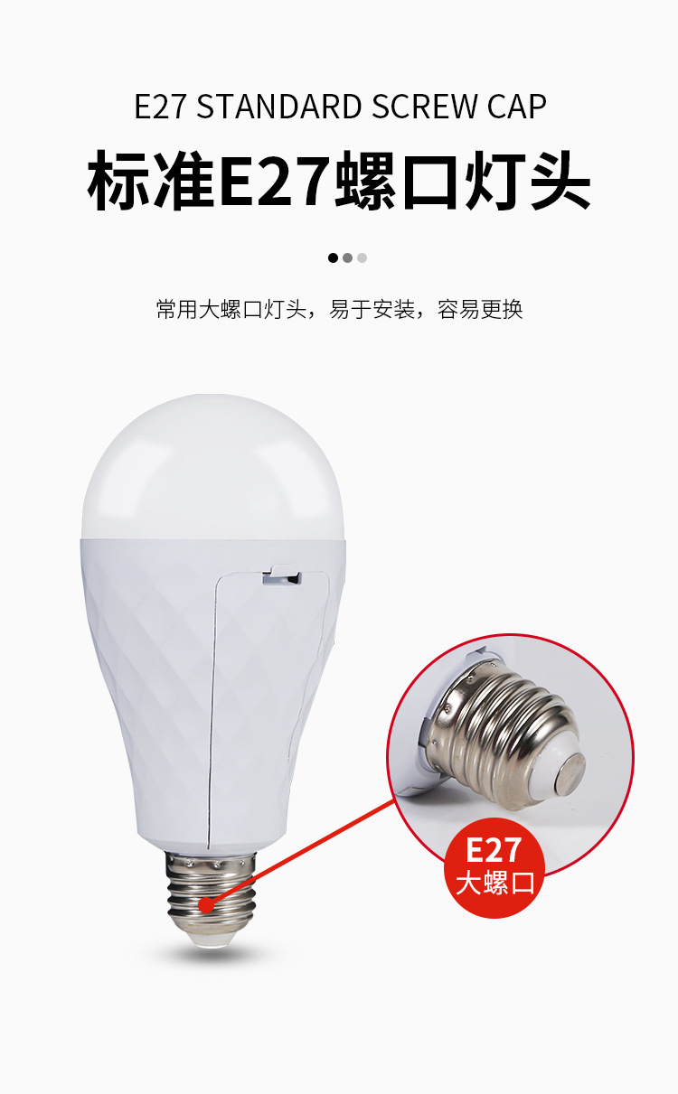 Jiuliang DP intelligent constant current emergency bulb, ambient light, fire light, 12V waterproof and dustproof pic 14
