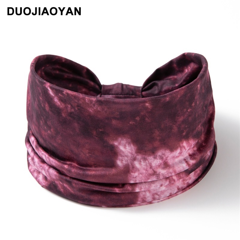 The new sporty hair band, Paisley printed hair band, is a popular fashion wide-sided breathable sports yoga hair band for women pic 18