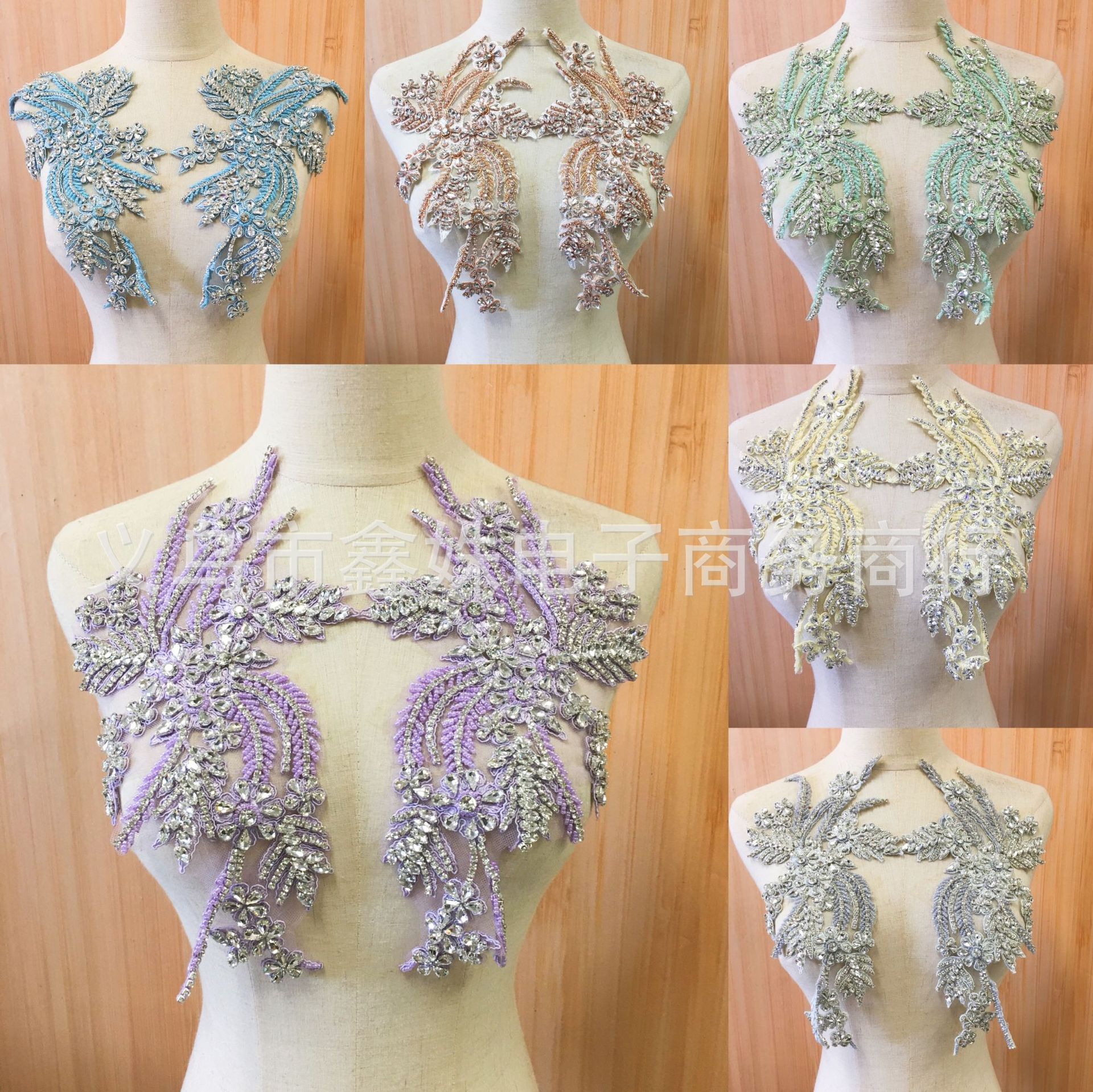 AB水钻热熔胶烫钻水钻贴花DIY 婚纱礼服配饰详情31