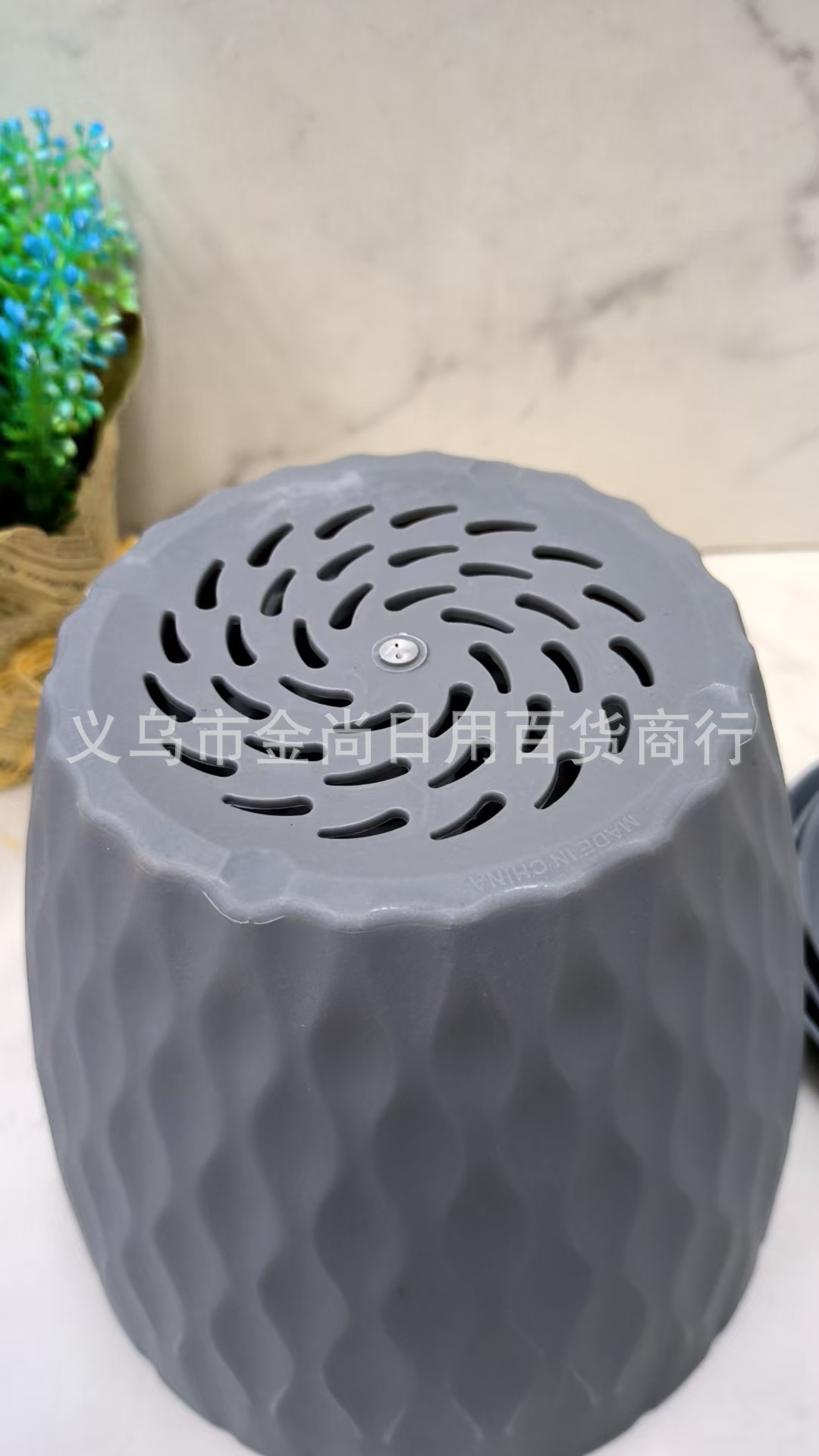 圆形塑料花盆桌面式阳台绿萝盆栽沥水花盆三件套花盆批发详情3