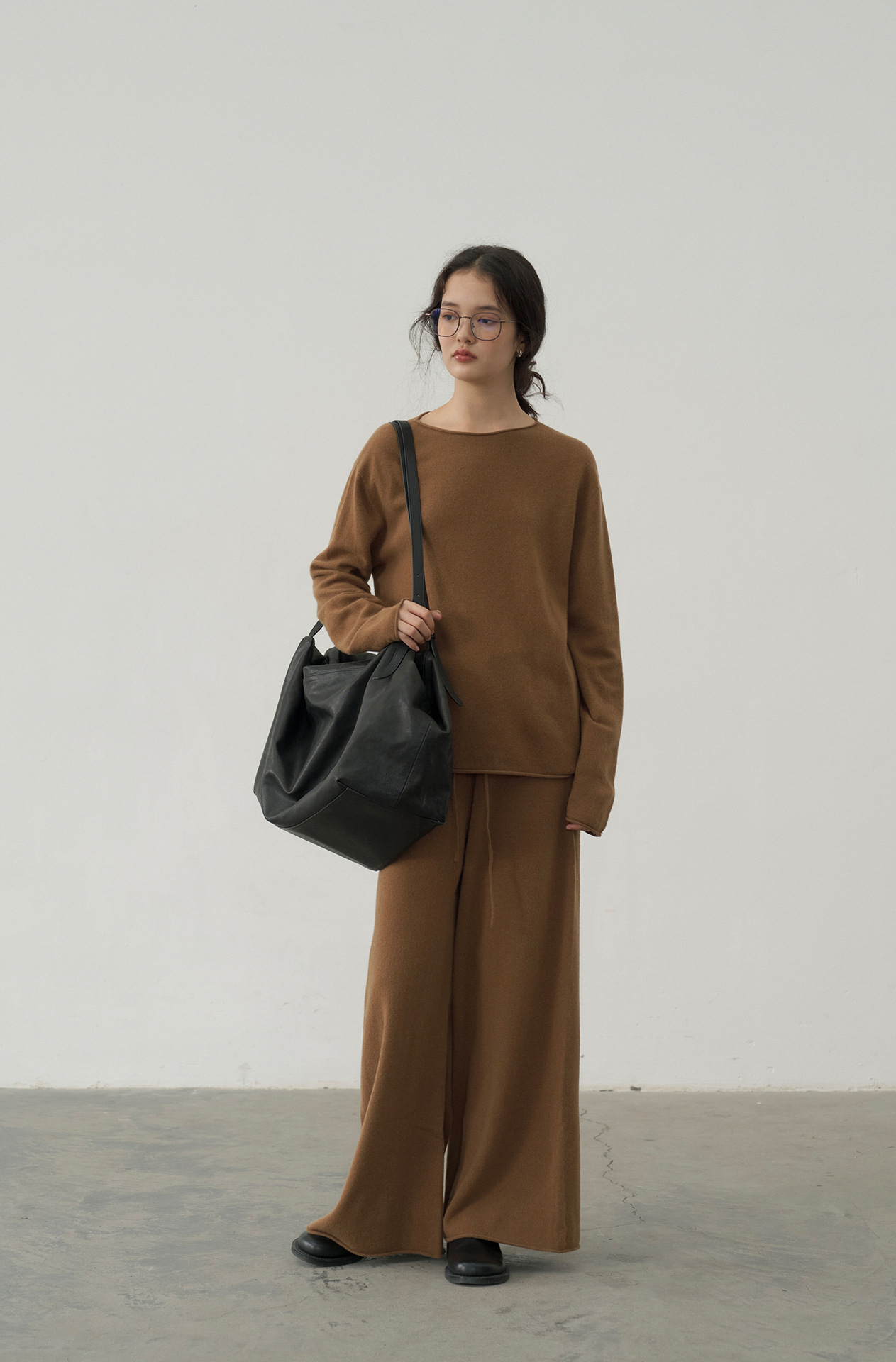 Korean-style seamless one-piece process round-neck pullover cotton and wool sweater, basic base layer for women a1183 in autumn and winter pic 8