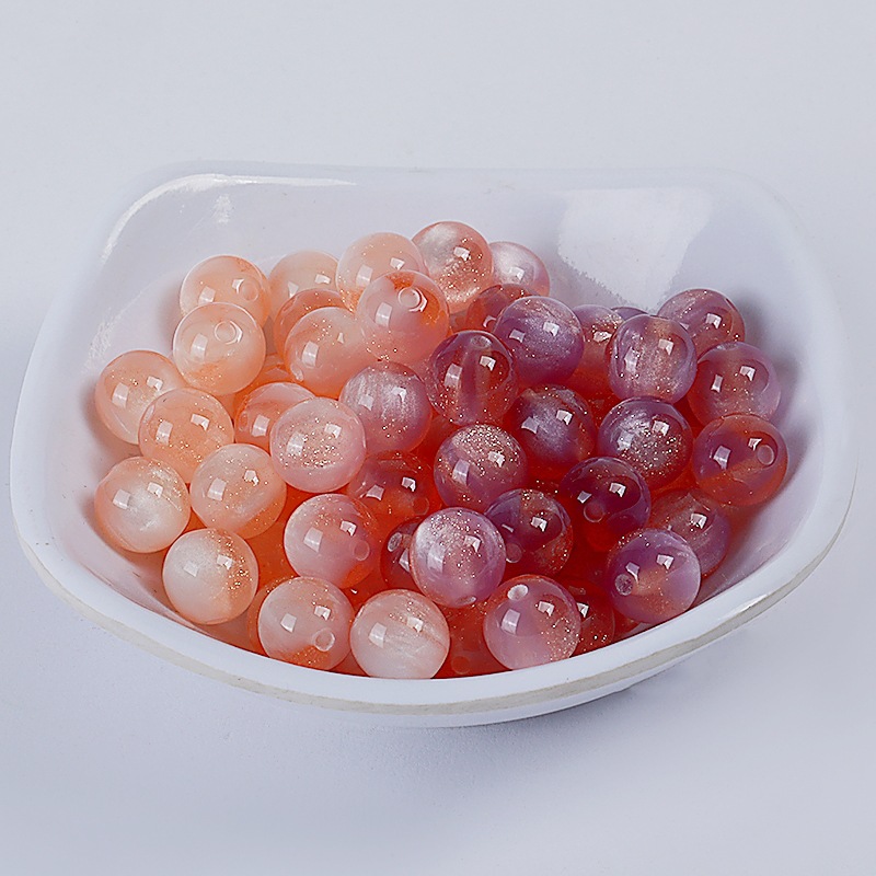 10/12mm光变珠子变色珠子树脂圆珠直孔散珠子diy手工手串项链材料详情15