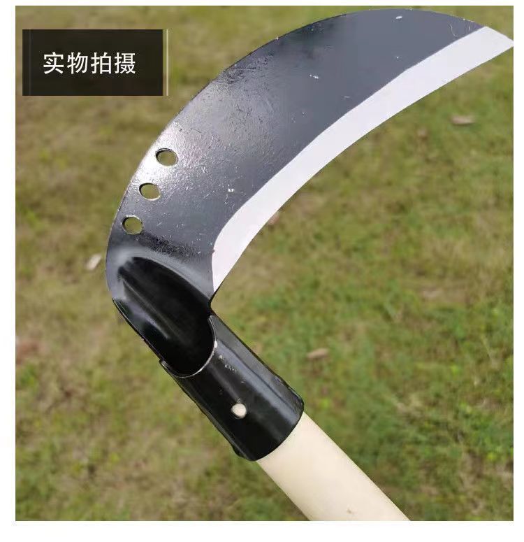 Agricultural sickle for grass cutting, household fishing, express manganese steel, all-steel, leek cutting, rape cutting, tree cutting and grass cutting, grass cutting knife pic 12