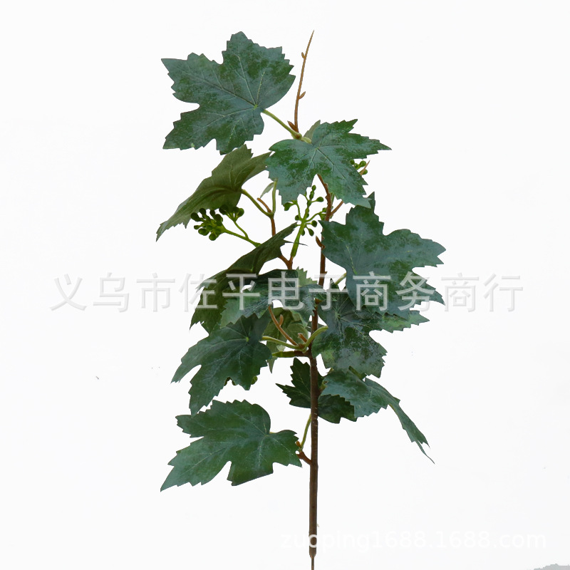 Artificial plant grape leaves, high-end photography props, decorations, flower walls, flower art bonsai, Christmas design materials pic 5