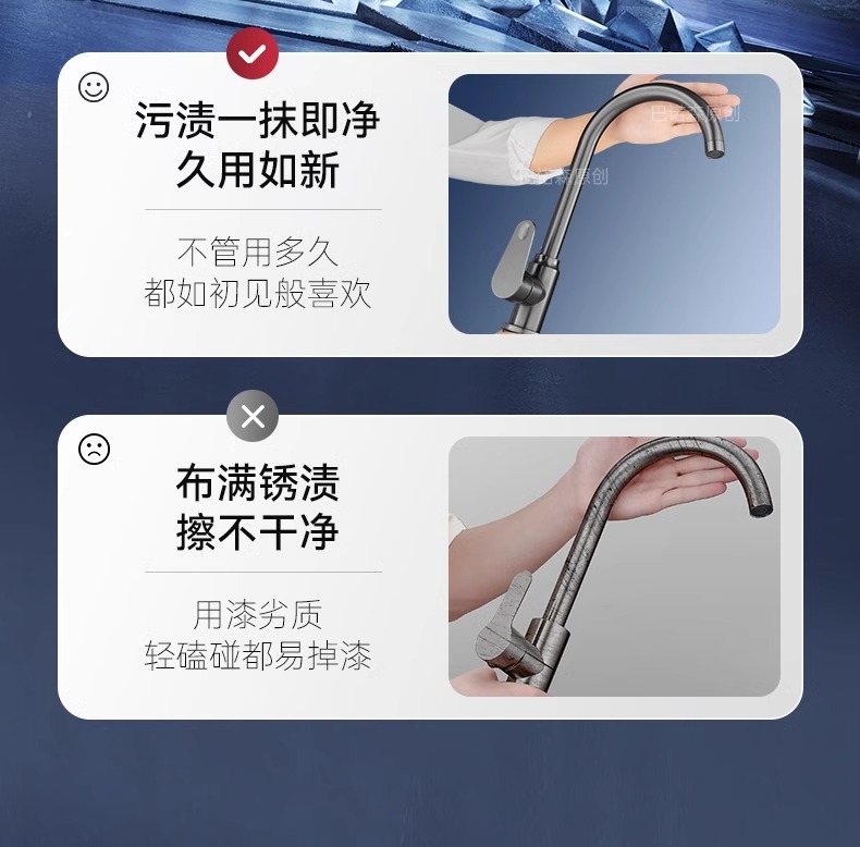 厨房专用防溅水龙头冷热二合一两用洗菜盆水池洗碗池水槽龙头旋转详情17