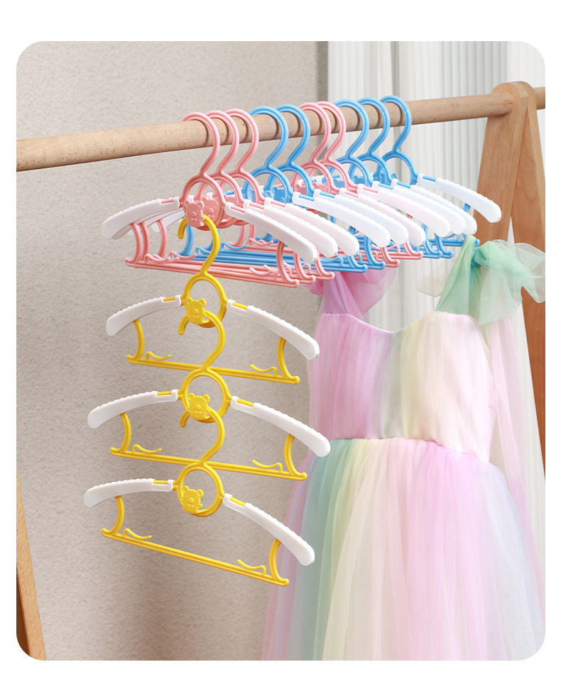 多功能儿童衣架婴幼儿小孩衣服伸缩晾衣架家用新生儿宝宝防滑衣撑详情12