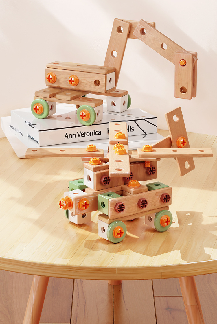 儿童益智仿真维修工具箱过家家拼装玩具电钻拧螺丝刀螺母套装跨境详情7