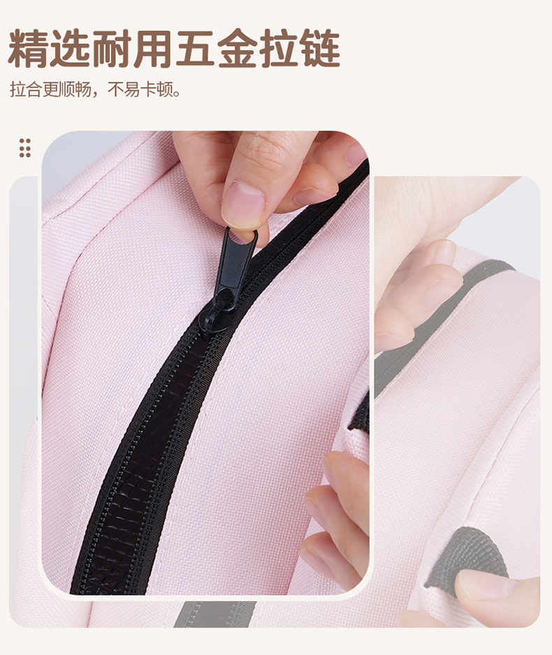 多巴胺双层简约便当包牛津布上班族学生上学午餐包多功能便当袋详情21