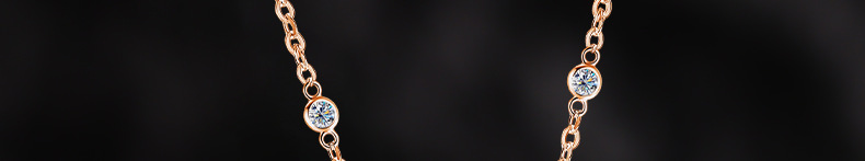 S925 sterling silver vintage small incense style fireworks Moissang tassel necklace, super dazzling, rich gold sense, high appearance level, rose gold chain pic 1