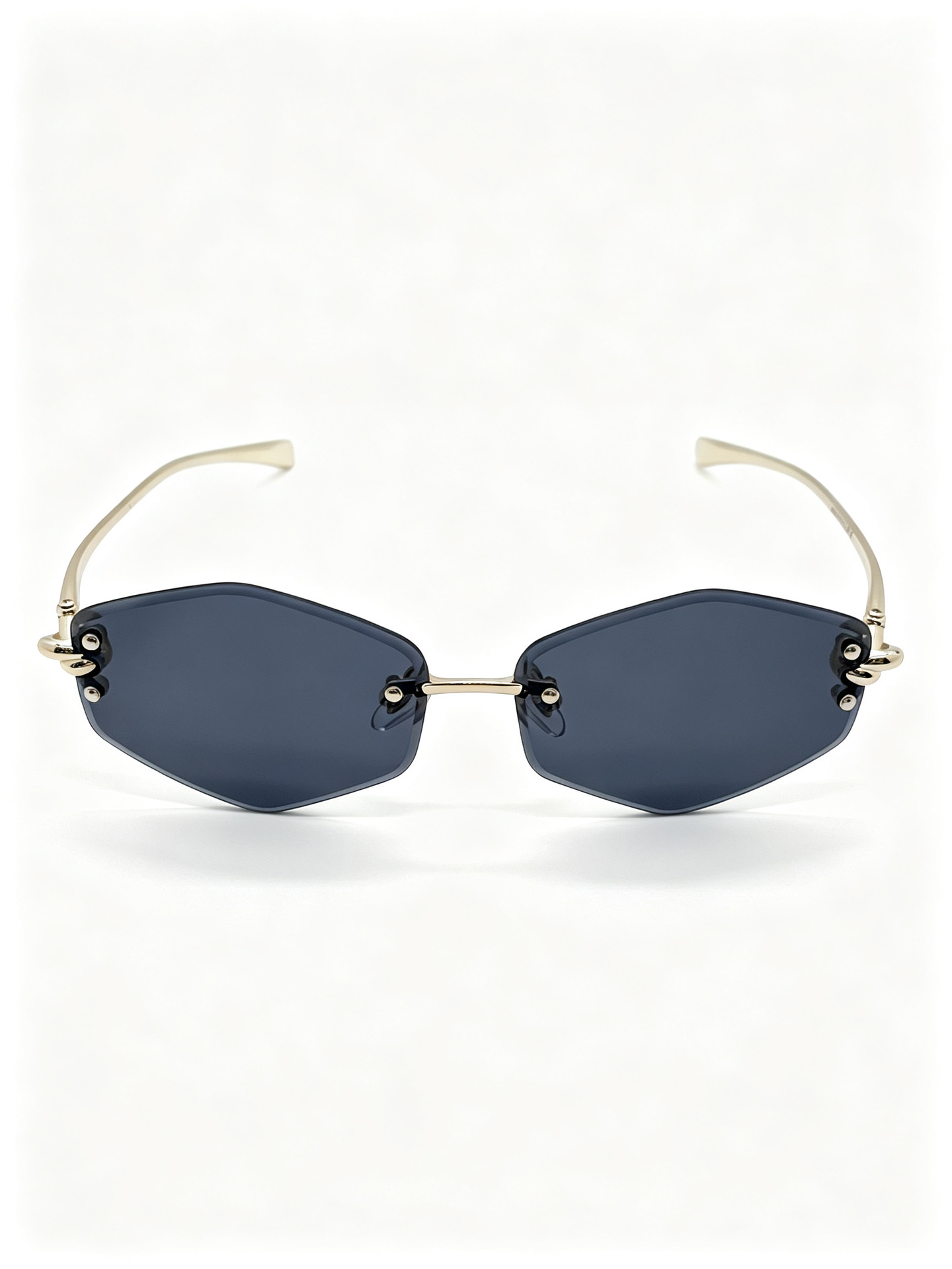 Fashionable polygonal sunglasses for women and men, polarized sunglasses with prescription, trendy and versatile eyewear accessories pic 3