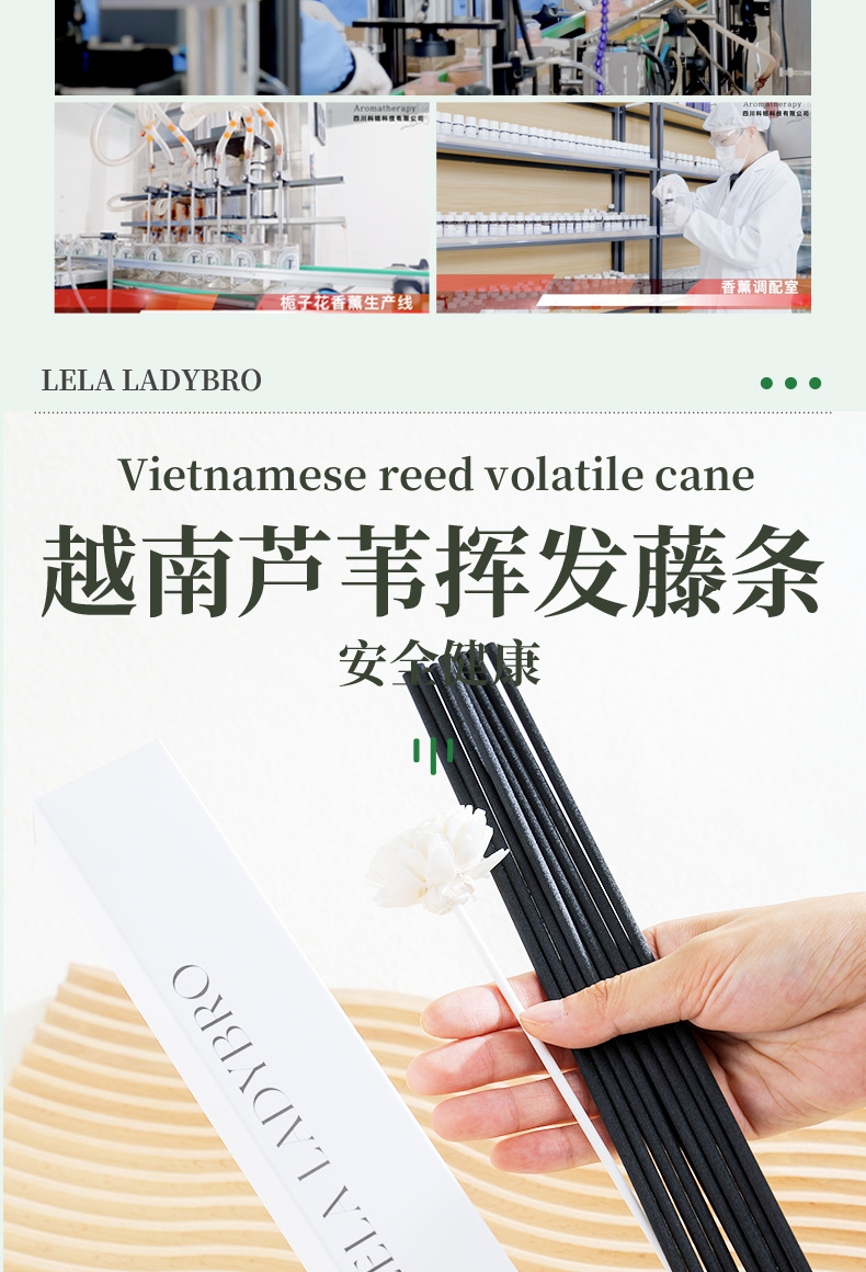香薰挥发棒扩香棒香水可用室内持续散香无火香薰香氛棒芦苇藤条详情2