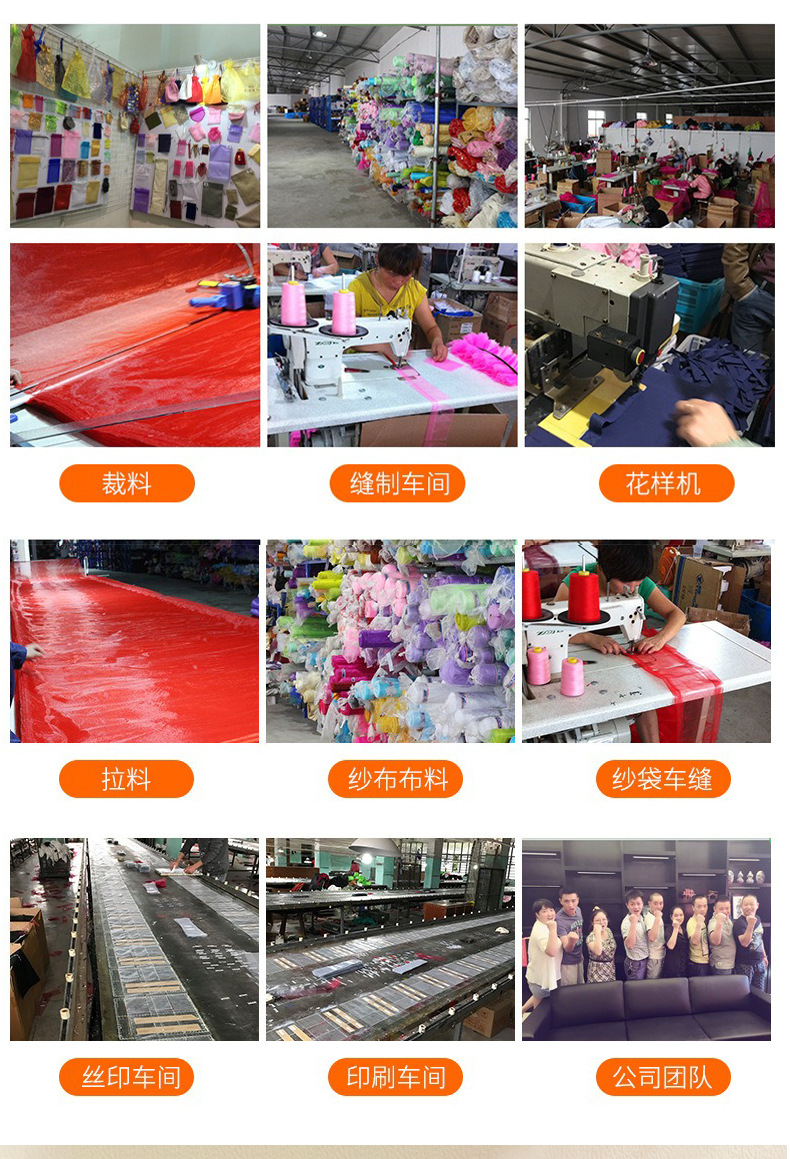 源头白点图案纱袋礼品纱袋饰品包装纱袋束口收纳透明纱袋7.5*10cm详情12