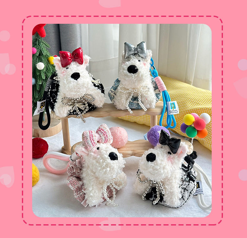 West highland garabatos cachorros peluche colgante de cuerda de color evento de mercado nocturno rociador de regalo grabador de muñeca accesorios colgantes al por mayor pic 13