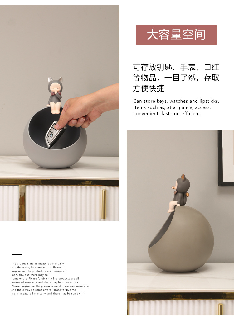 创意可爱少女心桌面猫女孩摆件办公室家居装饰品创意生日礼物女生详情16