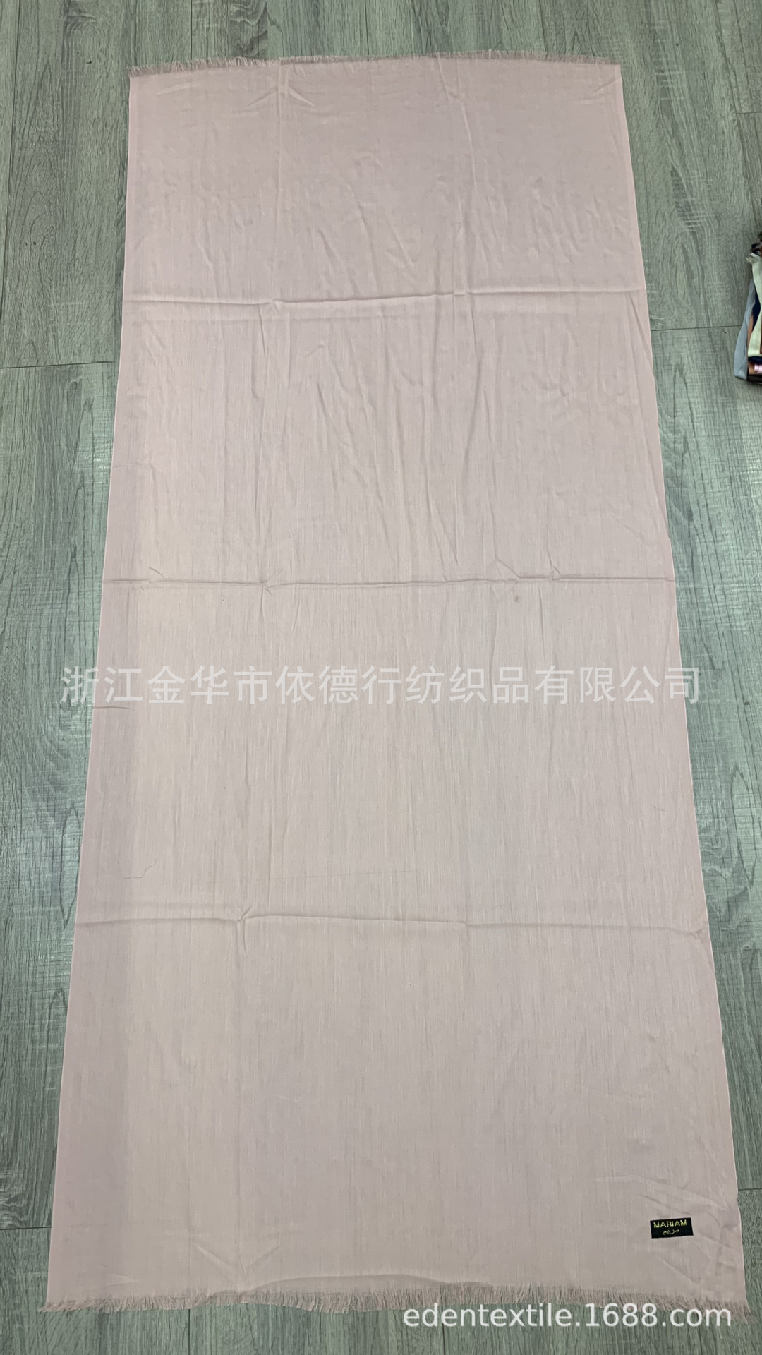 迪拜沙特也门中东女头巾人造棉单色围巾短须单股棉MARIAM厂家直销详情13