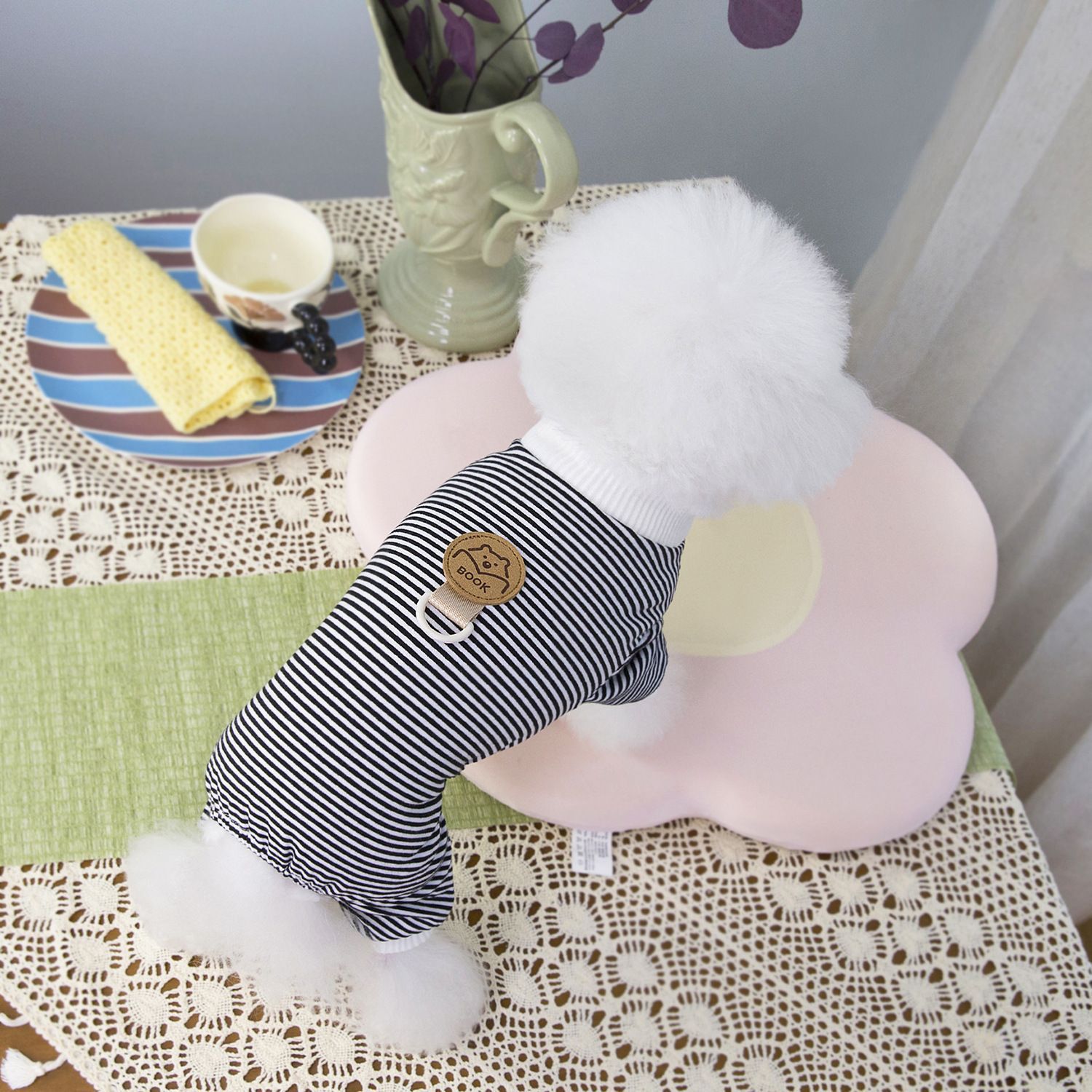 Pet clothes, Teddy dog clothes, pet clothing, cute and fashionable Korean version 25BOOK bear home wear pic 9