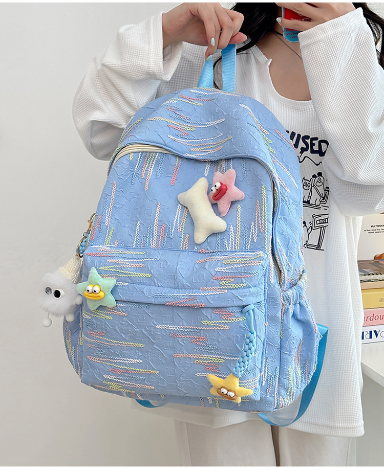 韩版书包高中生女高颜值可爱甜美背包女初中大学生电脑旅行双肩包详情11