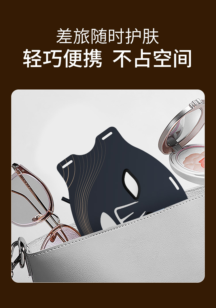 Cross-border bestseller M08 Infrared Photon skin Rejuvenation Mask Device, seven-color LED home silicone portable beauty mask, breathable pic 10