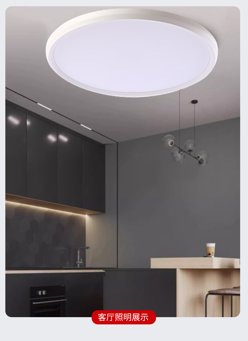led ceiling light, bedroom light, modern and simple balcony room light, bathroom round room eye-protecting main light pic 8
