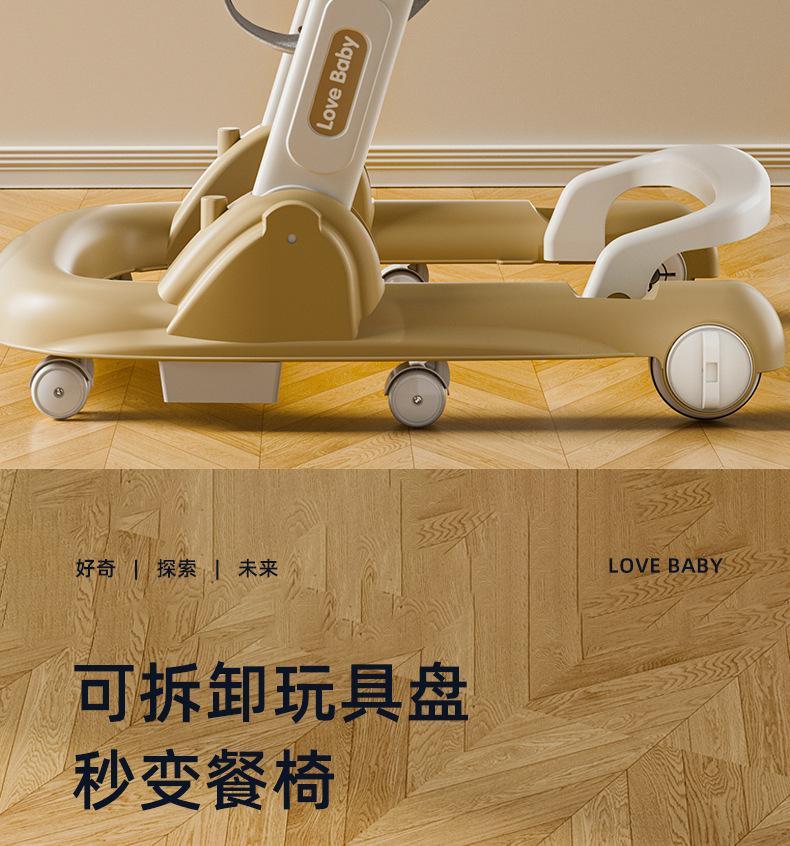 学步车婴儿防o型腿多功能宝宝防侧翻小孩学走路脚步车手推助步车详情12
