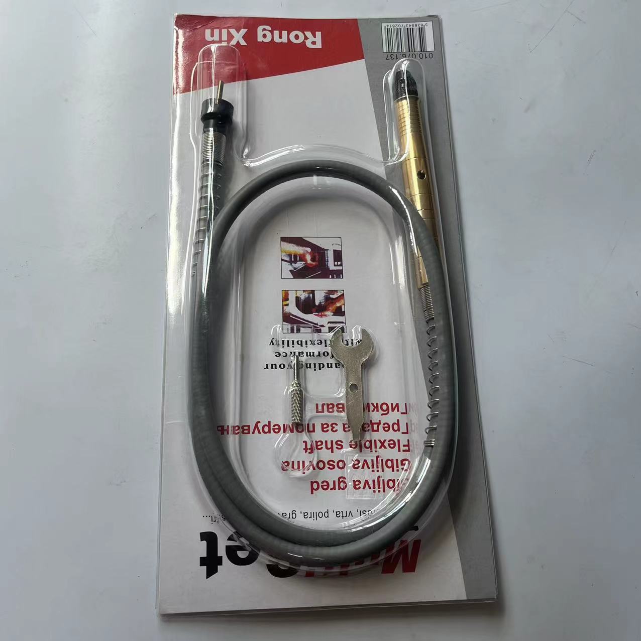 精装可换轴心3mm小电磨软轴铝手柄电钻软轴延长线万能夹头雕刻笔详情5