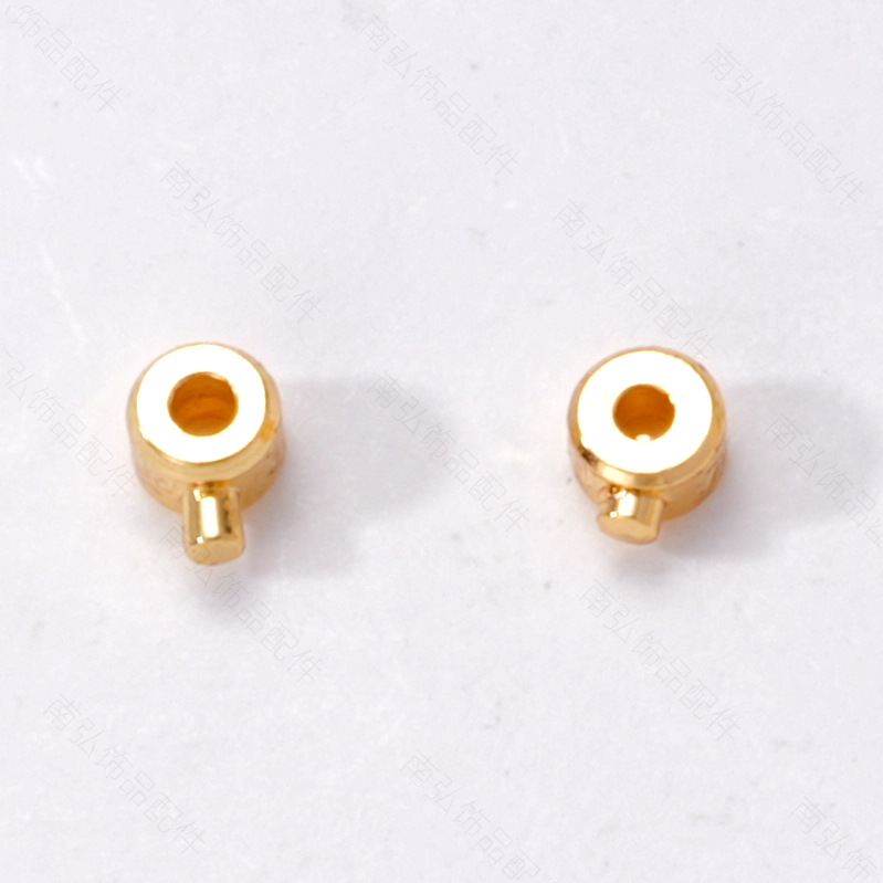 Copper-plated 18K copper beads, pressure cooker press-type positioning beads, end clamp, spacer beads, diy decorative accessories, small gold balls pic 7