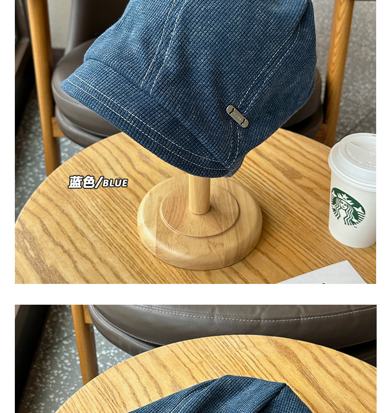 韩系慵懒风堆堆帽女冷帽秋冬季时尚百搭小众大头围显脸小包头帽子详情9