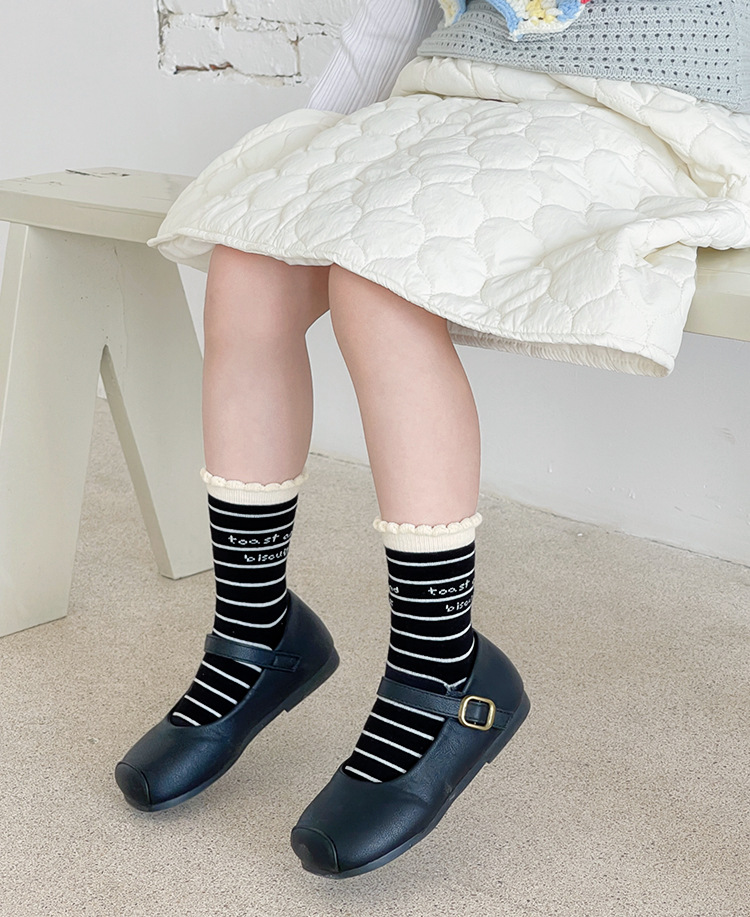 2025秋冬儿童袜子甜美双纱中筒无骨可爱小狗女童春秋季A类舒适透气详情20