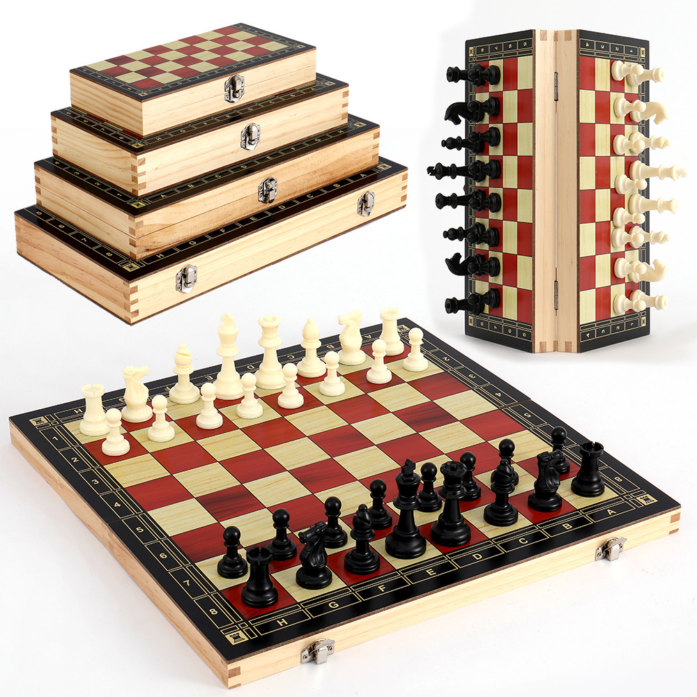 多尺寸带磁国际象棋桌上游戏玩具牌多尺寸跨境厂家直销批发塑料棋详情8