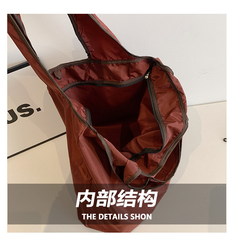 2026新款韩版折叠购物袋大容量收纳袋防水超市手提托特包环保布袋详情8