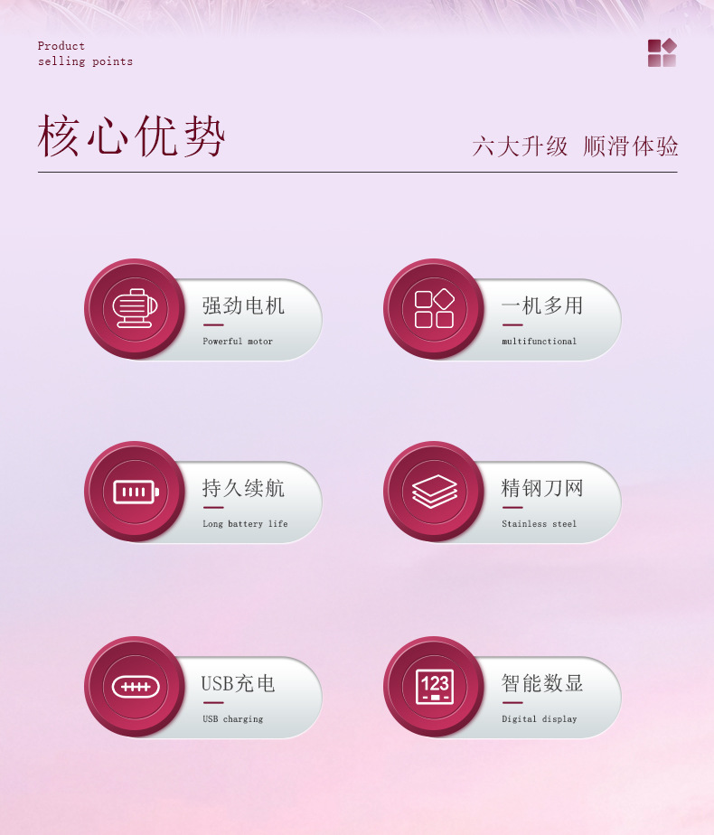 MARSKE MS-6500新款剃毛器电动刮毛刀女士专用私密毛腋毛女生修剪器全身脱毛仪详情2