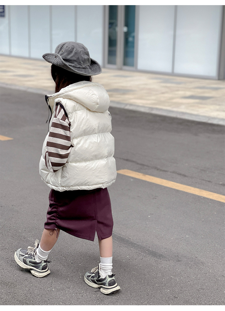 韩国童装儿童羽绒马甲秋装背心外穿男童女童幼儿园背心亲子装坎肩详情26