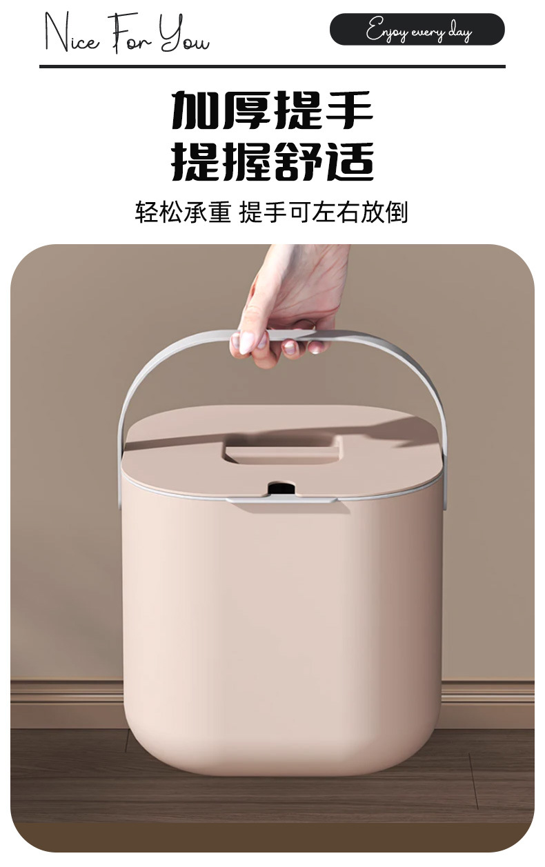 Cubo de té aiyuhui cubo de aguas residuales cubo de basura de mesa de té para uso doméstico cubo de té redondo de lujo ligero cubo de residuos de té para té pic 7