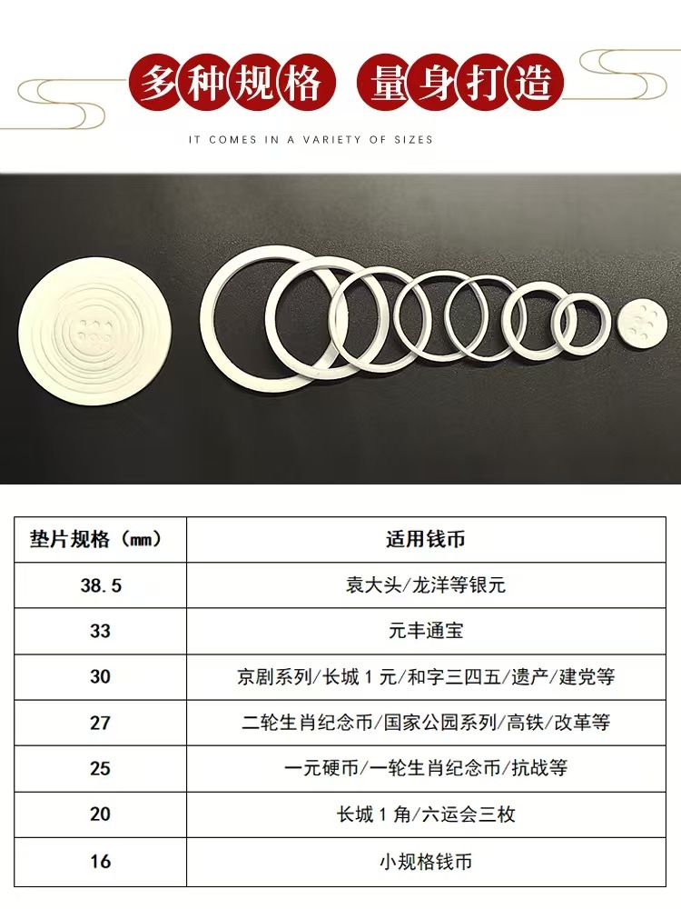 2019新款中国结汽车挂饰泰山纪念币收藏盒保护盒鼠年生肖礼品包装详情6