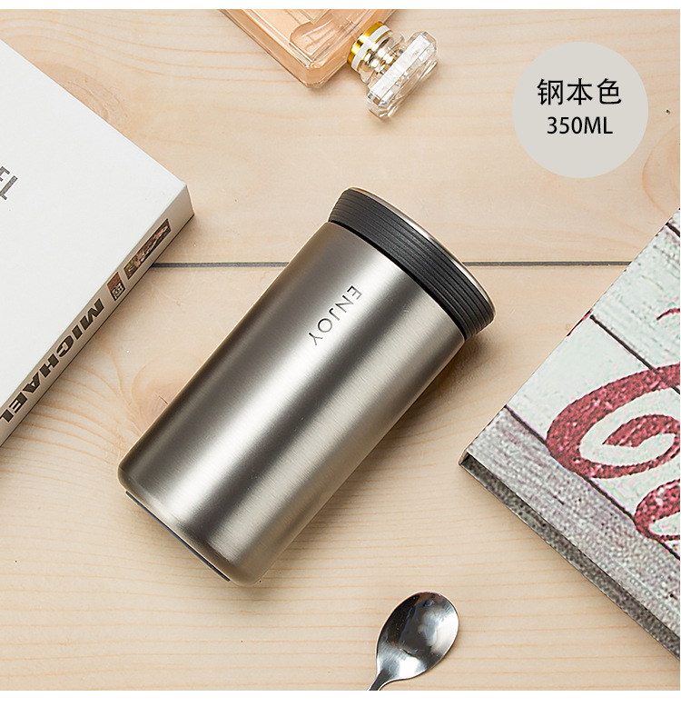 简约韩版创意时尚水杯子真空304不锈钢保温杯 带茶漏便携小巧茶杯详情13